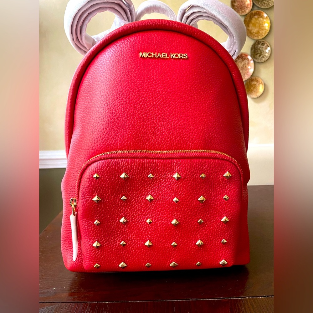 Michael Kors Erin Medium Leather Backpack - Color Flame